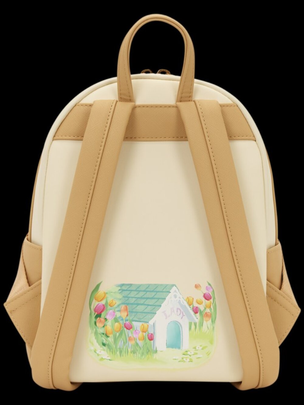 Loungefly Disney Lady And The Tramp Mini Backpack Tulips Floral Embroidered Bag - Picture 3 of 4